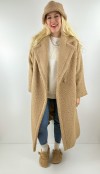 Boucle oversize maxi coat