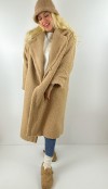 Boucle oversize maxi coat