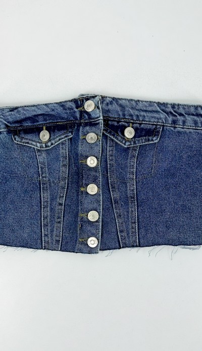 Denim crop top 