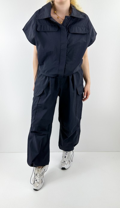 Lacivert tasarım yelek