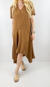 Camel asimetric dress