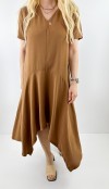 Camel asimetric dress