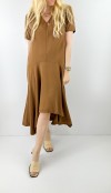 Camel asimetric dress