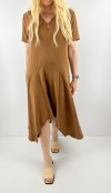 Camel asimetric dress