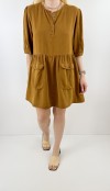 Camel tencel dress