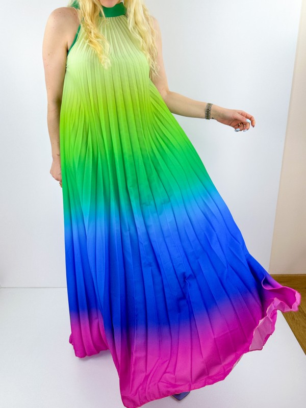 Colorful design maxi dress