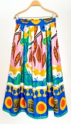 Special print maxi skirt