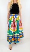 Special print maxi skirt