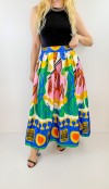 Special print maxi skirt