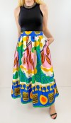 Special print maxi skirt