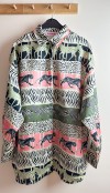 Safari sateen tunic shirt