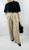 Beige palazzo pants