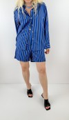 Striped shirt short set