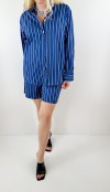 Striped shirt short set