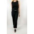 Black blouse pants set