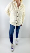 Creme color plush jacket