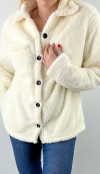 Creme color plush jacket