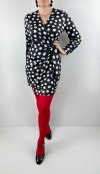 Polka dot printed dress