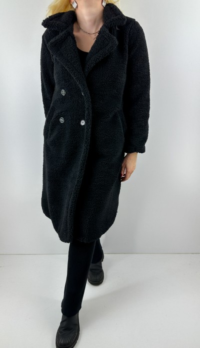 Black teddy coat