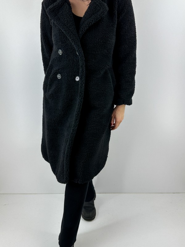 Black teddy coat