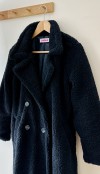 Black teddy coat