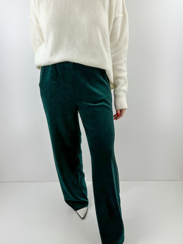 Velvet green pants