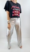 Metallic siver pants