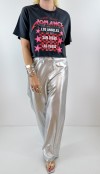Metallic siver pants