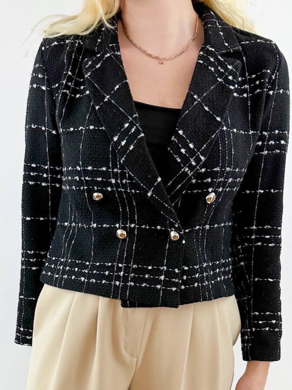 Crop tweed jacket