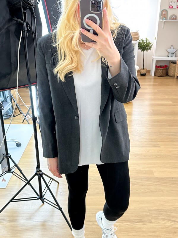 Gray relaxed jacket