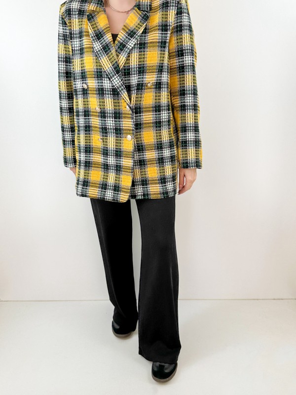 Yellow tweed jacket