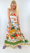 Special print maxi chiffon dress