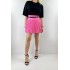Pembe pileli şort etek