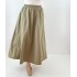 Vizon renk maxi poplin etek