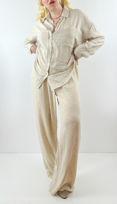 Linen relaxed pants (%100 linen)