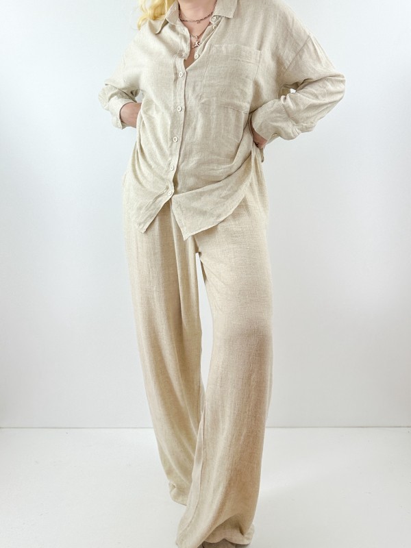 Linen relaxed pants (%100 linen)