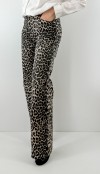 Leopard print palazzo jeans