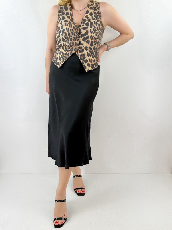 Leopard print vest