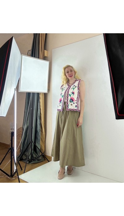 Nakış işlemeli tasarım yelek