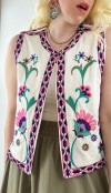 Embroidery detailed vest