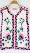 Embroidery detailed vest