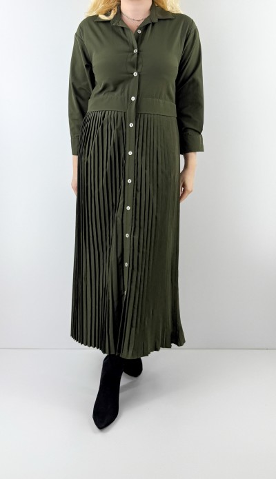 Pilili kombin gömlek elbise