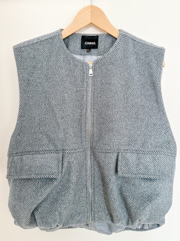 Gray design vest
