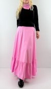 Pembe kloş maxi etek