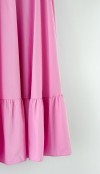 Pembe kloş maxi etek