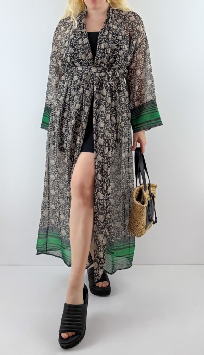 Boho şifon kimono