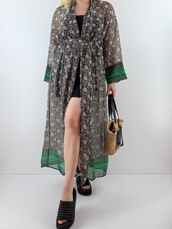 Boho chiffon kimono