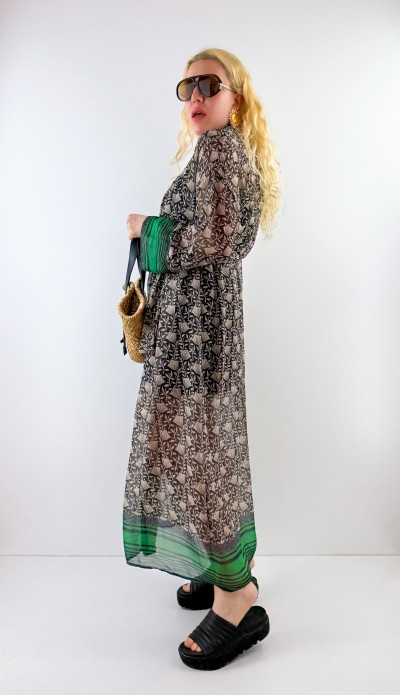Boho şifon kimono