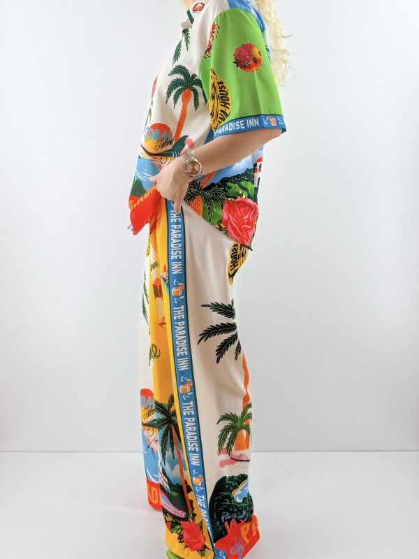 Special print sateen set