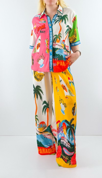 Special print sateen set